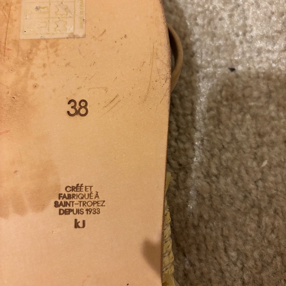 K.Jacques Natural Raffia Telia Sandals Size 38 EUC - Picture 4 of 6